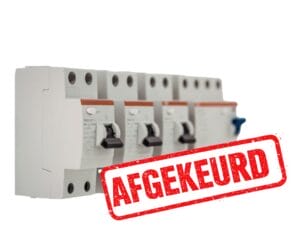 Afgekeurde elektrische installatie 
